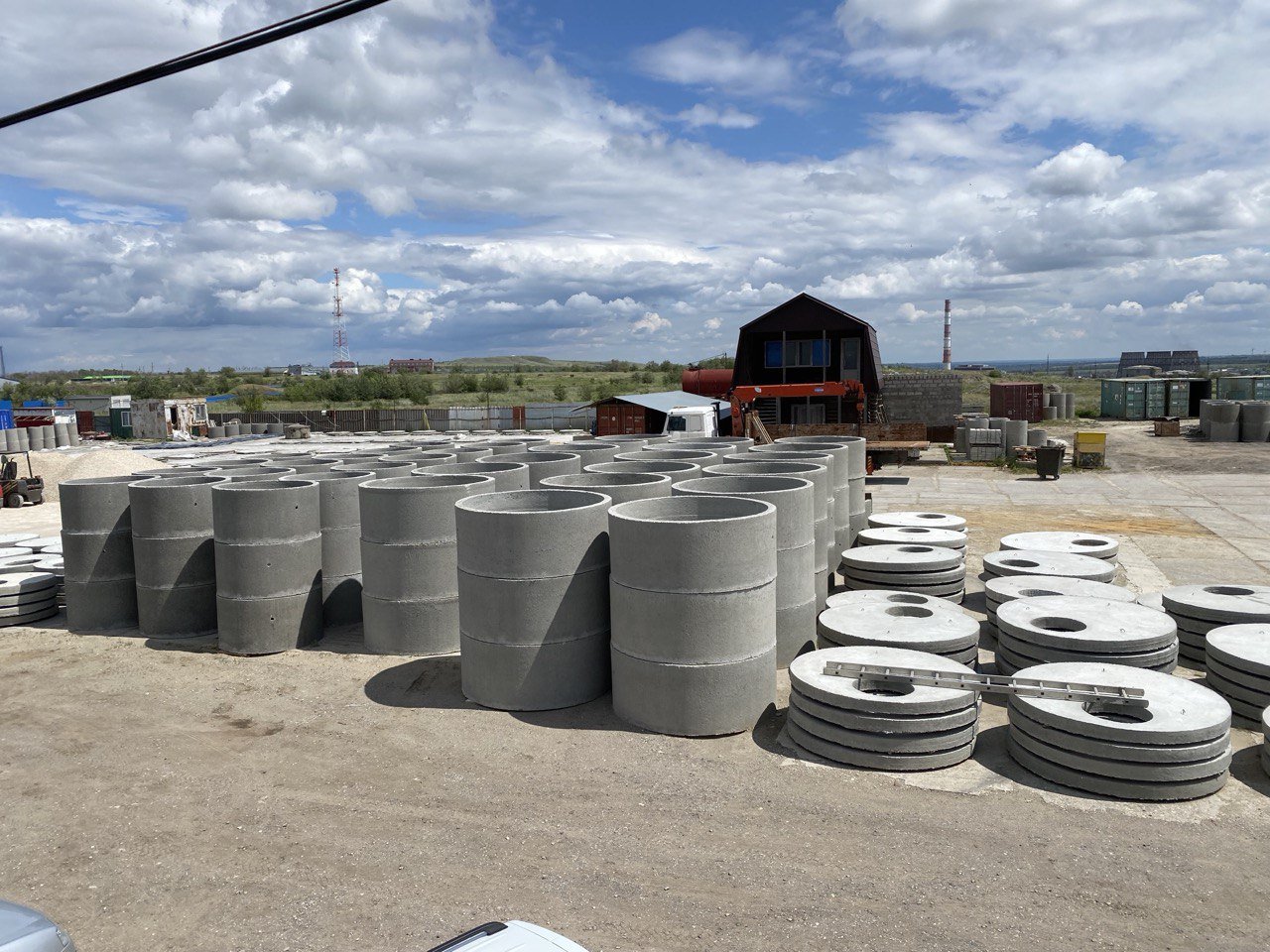 Склад бетонных колец